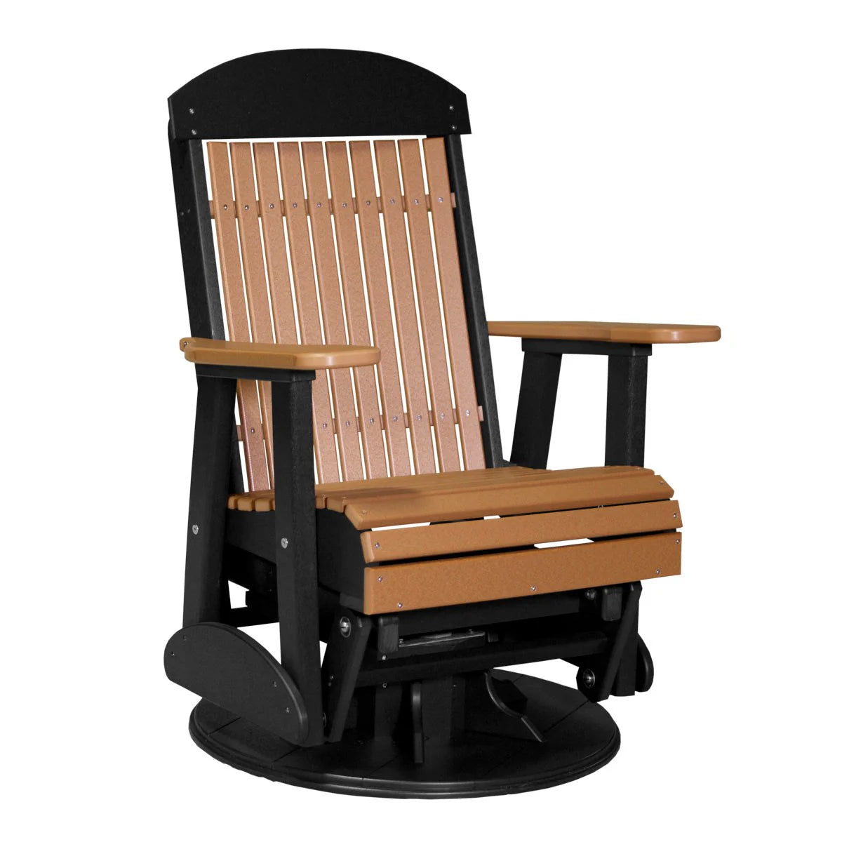LuxCraft Swivel Glider Chair 2′ Classic Highback Poly 2SCPGCB
